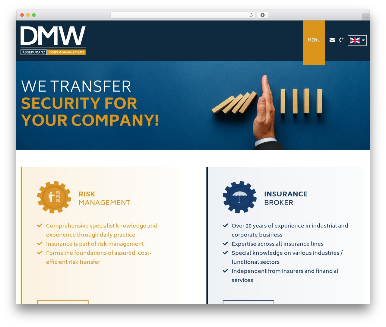 WordPress theme Theme 2021 - dmw-assekuranz.de