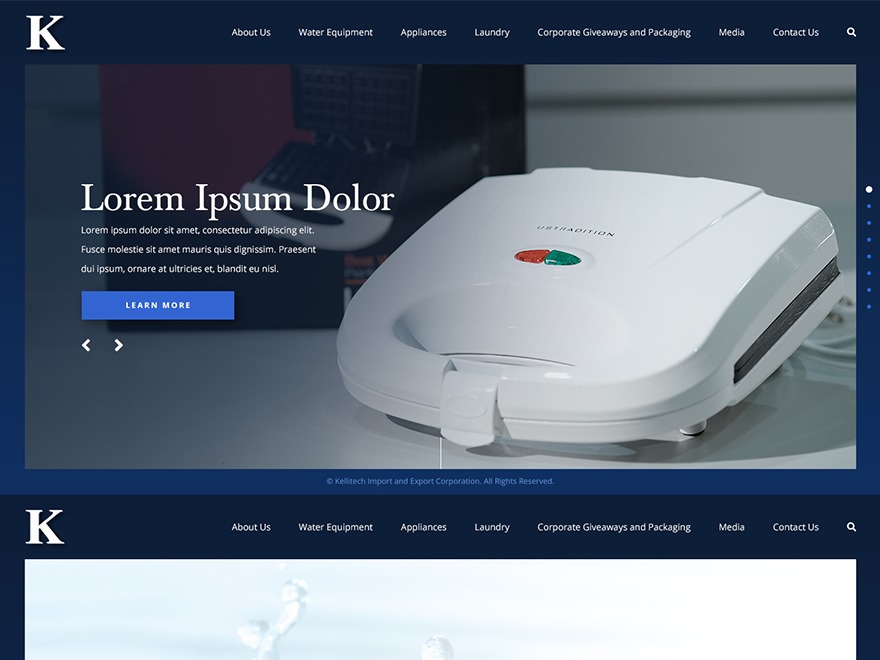 WordPress theme Kellitech Theme by Sytian IT Solutions Inc.