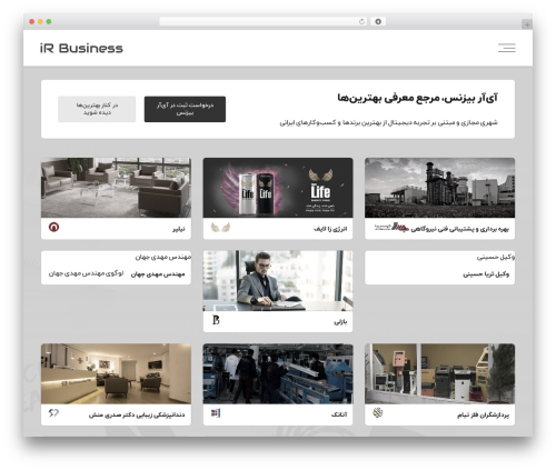 WordPress theme Pepro-Theme - ir-business.com