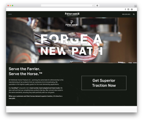 WordPress website theme Blaszok - pathfinderfarrier.com