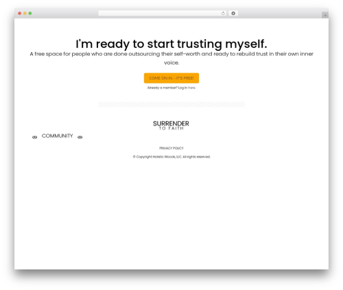 Fluent community WordPress plugin - surrendertofaith.com