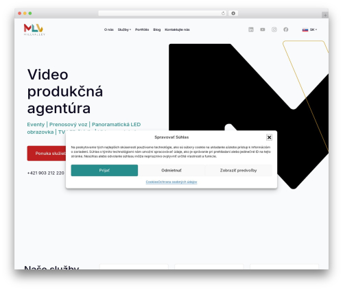 Mlv best WordPress theme - mlv.sk