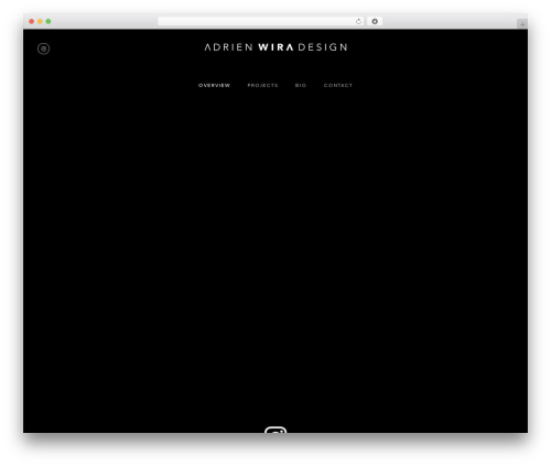 Pine WordPress theme - adrienwira-design.com