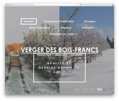 Theme WordPress Cherry Framework - vergerbois-francs.com