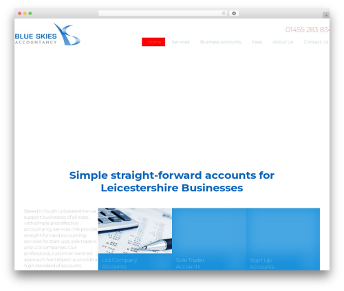 Themify Basic WordPress theme for business - blueskiesaccountancy.co.uk