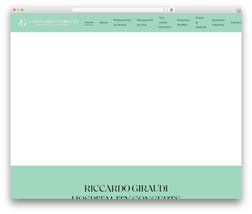 Uncode WordPress restaurant theme - riccardogiraudi.com