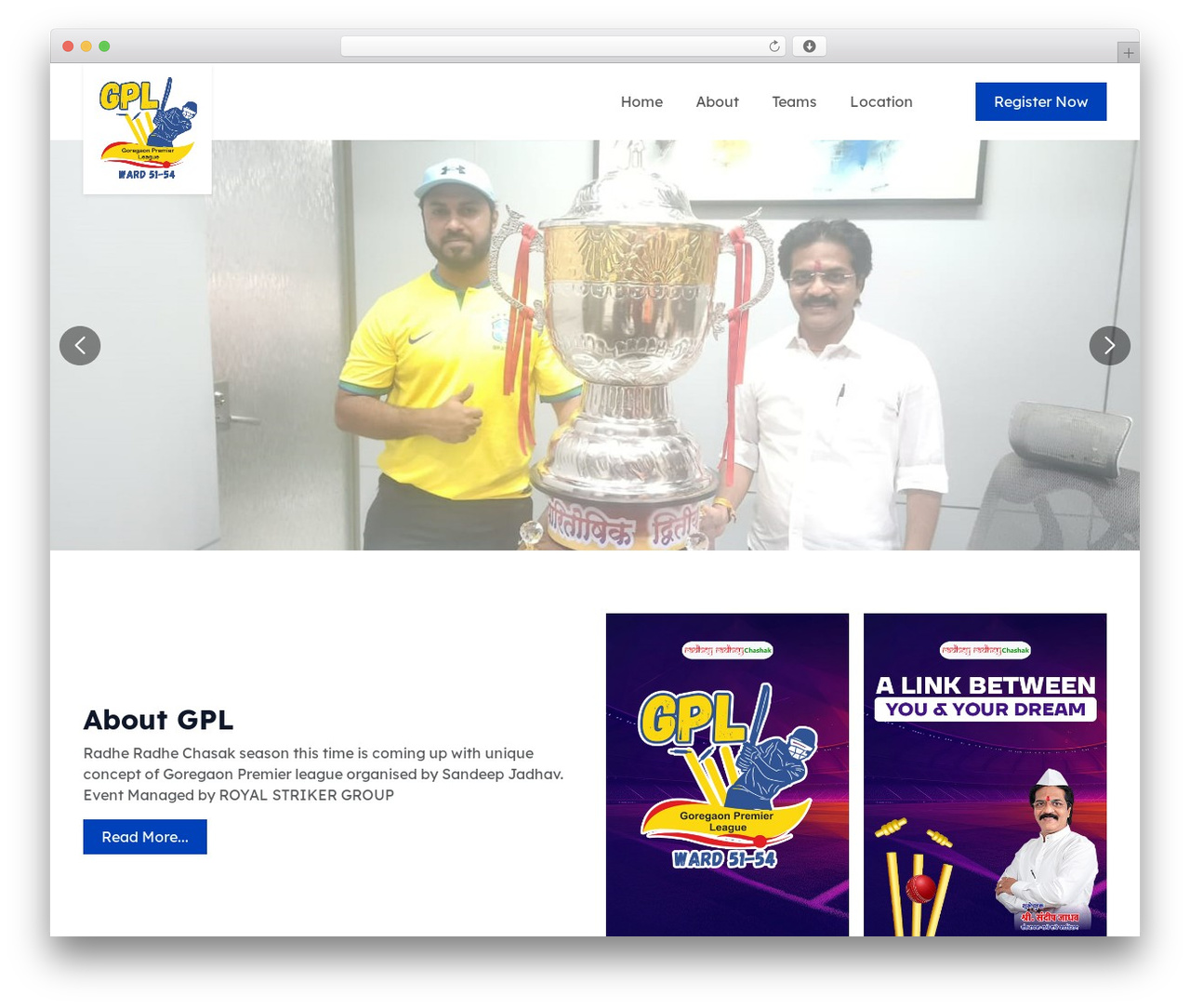 GPL WordPress theme - goregaonpremierleague.com GPL WordPress theme - goregaonpremierleague.com