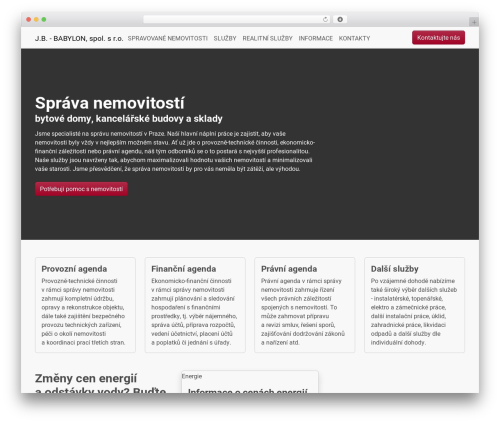 PicoStrap5 Child Base WP theme - jbbabylon.cz