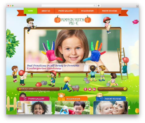 Pumpkin Patch Pre-K WordPress theme - pumpkinpatchprek.com
