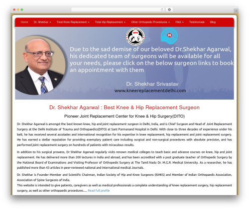 Theme WordPress upBootWP - drshekharagarwal.com