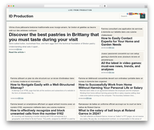 WordPress theme Esteem - idproduction.org