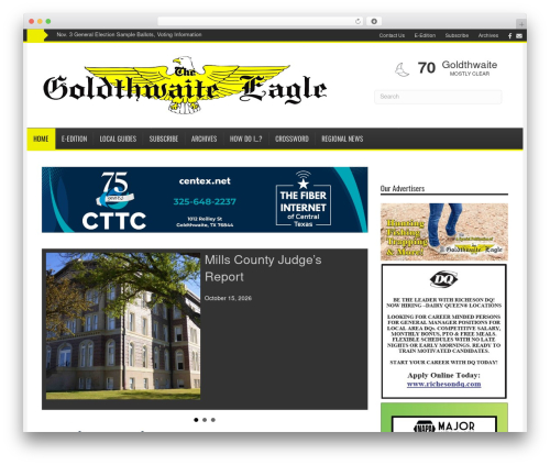 Webads stats WordPress plugin - goldthwaiteeagle.com