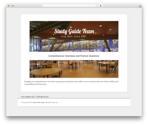 Catch Box Pro WordPress page theme - studyguideteam.com
