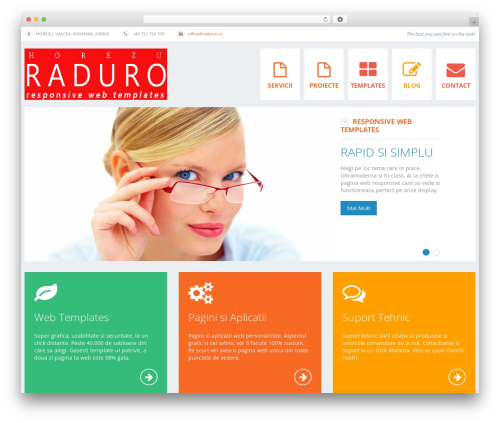 cherry WordPress theme design - raduro.net