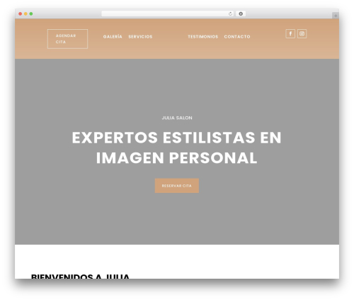 Divi theme WordPress - juliasalon251.com