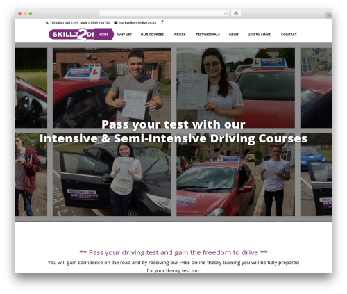 Divi theme WordPress - skillz2drive.co.uk