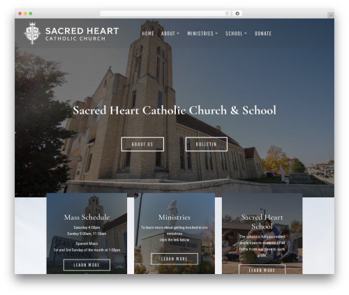 Divi WordPress theme - sacredheartpb.com