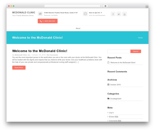 Doctors theme WordPress - mcdonaldclinicinc.com Doctors theme WordPress - mcdonaldclinicinc.com