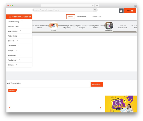 PrintSpace WordPress theme - skprint.in