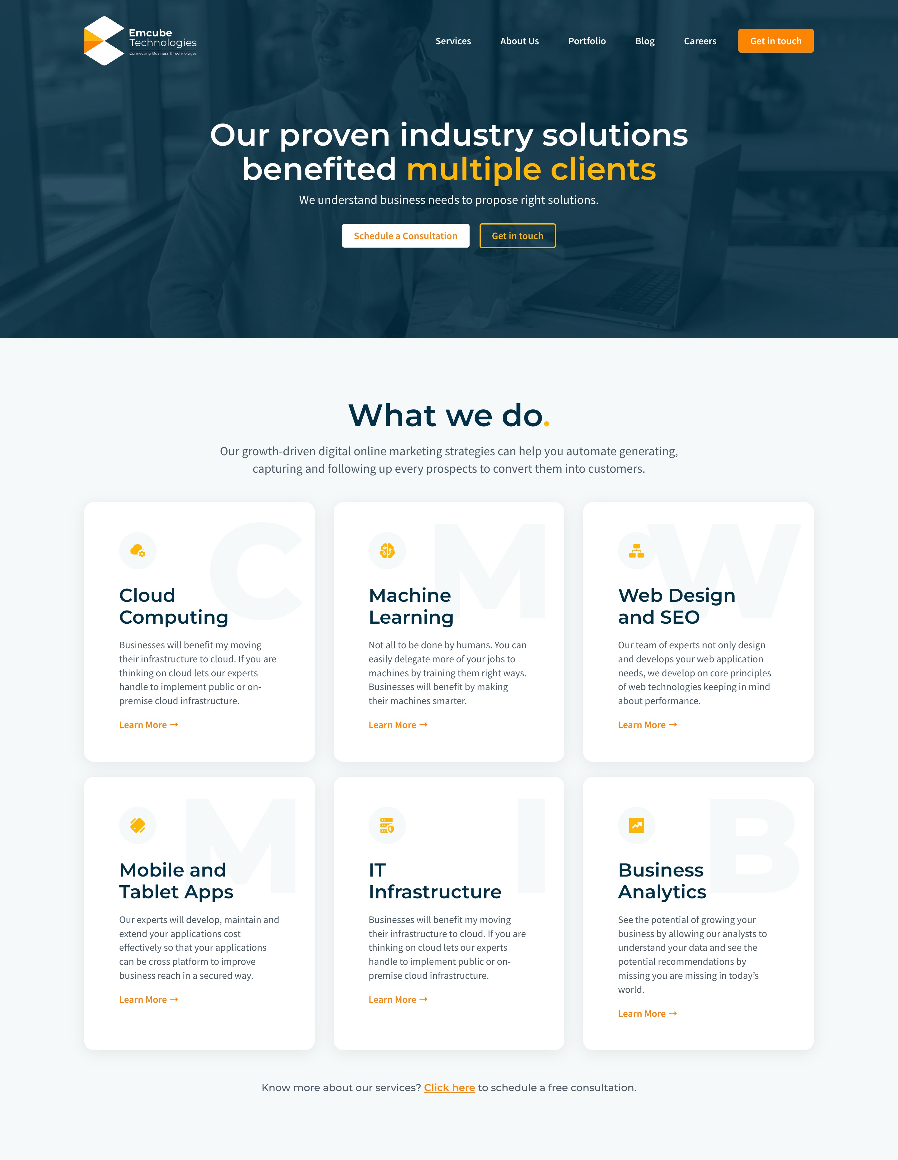 Theme WordPress emcube by Arun P.K