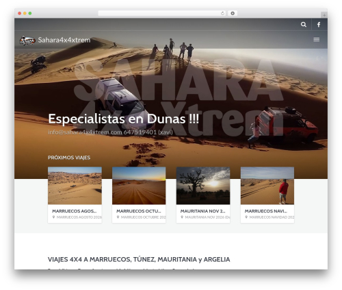 WP theme Go Explore! - sahara4x4xtrem.com