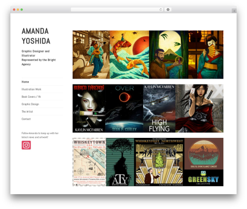 Blask WordPress theme - amandayoshida.com