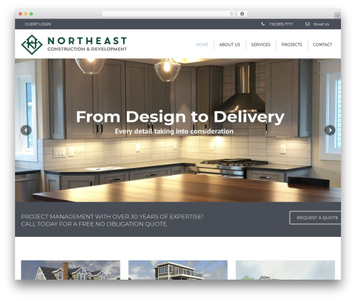 constructo WordPress page theme - northeastcd.com