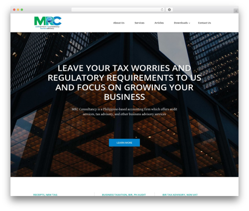 Divi theme WordPress - mrctaxconsultancy.com