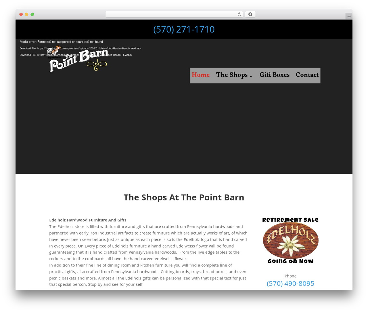 Divi WordPress theme - thepointbarn.com