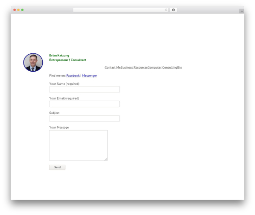 Hey WordPress theme - briankatzung.com