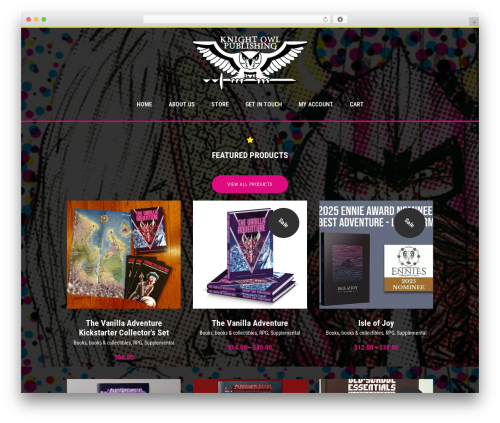 Illustrator WP theme - knightowlpublishing.com