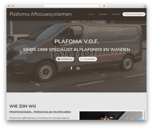 Lambda WordPress theme - plafoma.nl