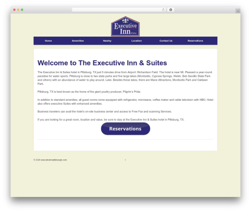 Responsive Pro WordPress theme - executiveinnpittsburgtx.com
