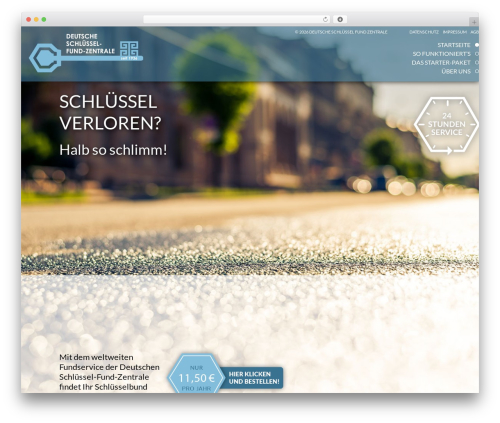 Theme WordPress Blank Theme - schluesselfinden.com