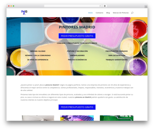 Theme WordPress Divi - pintoresmadrid10.com