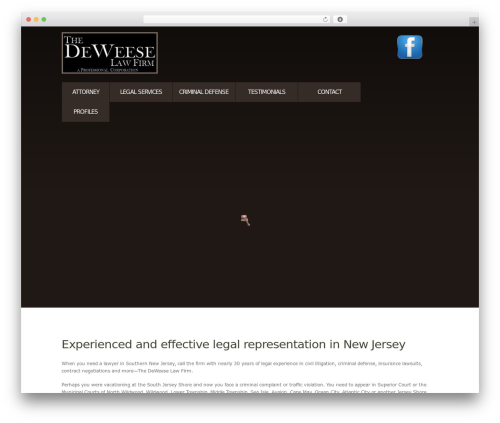theme1580 WordPress theme - deweeselawfirm.com