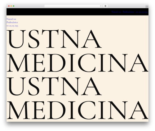 WordPress theme Uncode - ustna-medicina.com