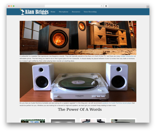 WordPress theme Boxes - alanbriggs.net