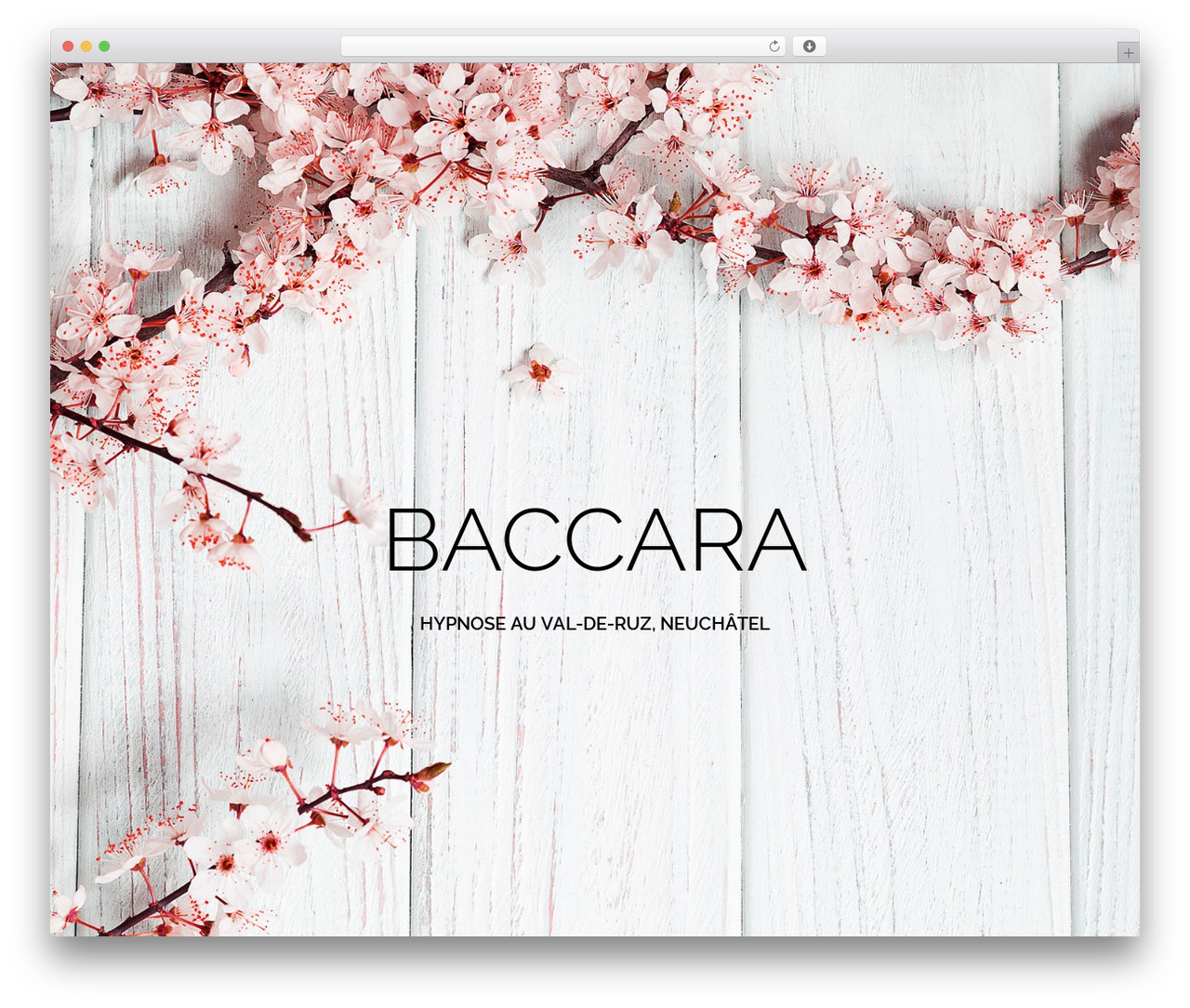 Baccara WordPress theme - baccarahypnose.ch