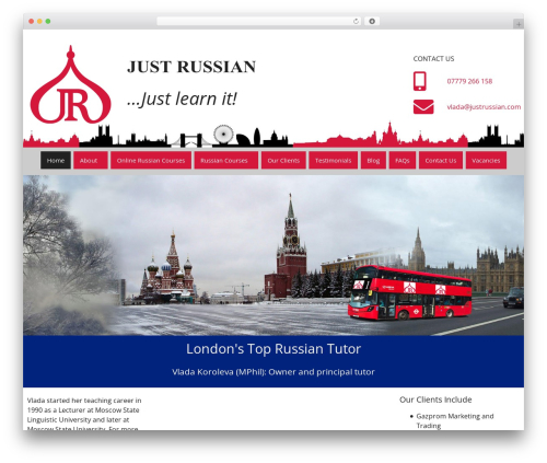 Activ WordPress plugin - justrussian.com