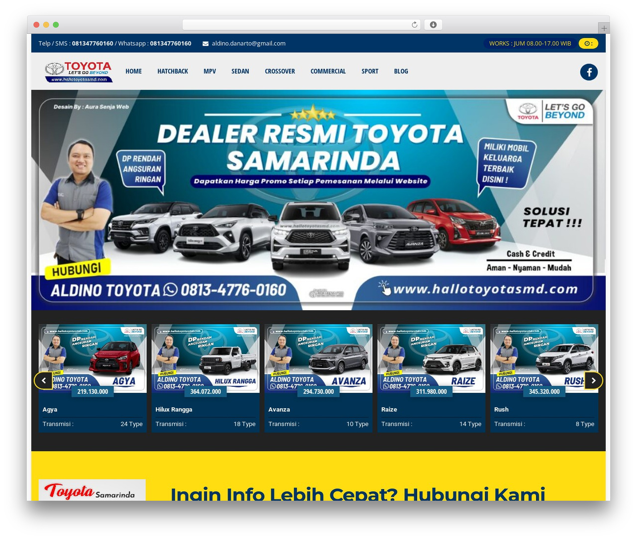 iDealer WordPress theme - hallotoyotasmd.com