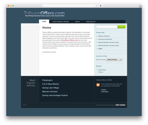 WordPress theme Typebased - tribuneoffer.com