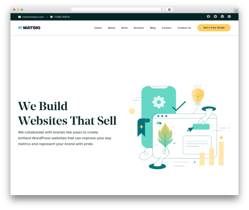 WordPress theme Project M - matsio.com