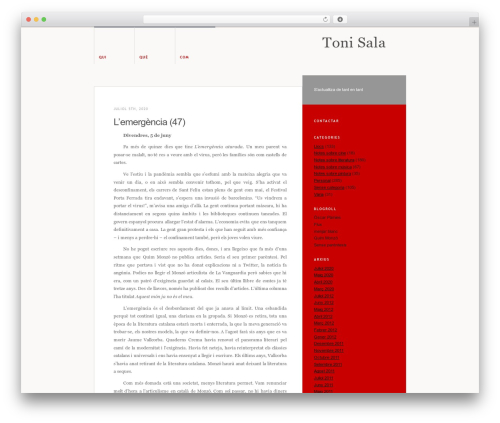 WordPress theme Version 1 - tonisala.net