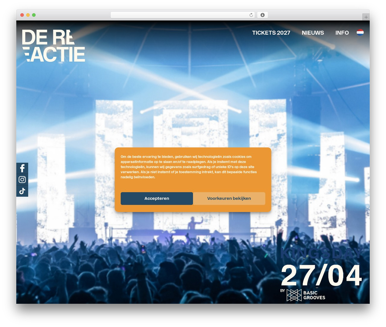 WordPress website theme De Reactie - www.dereactie.nl