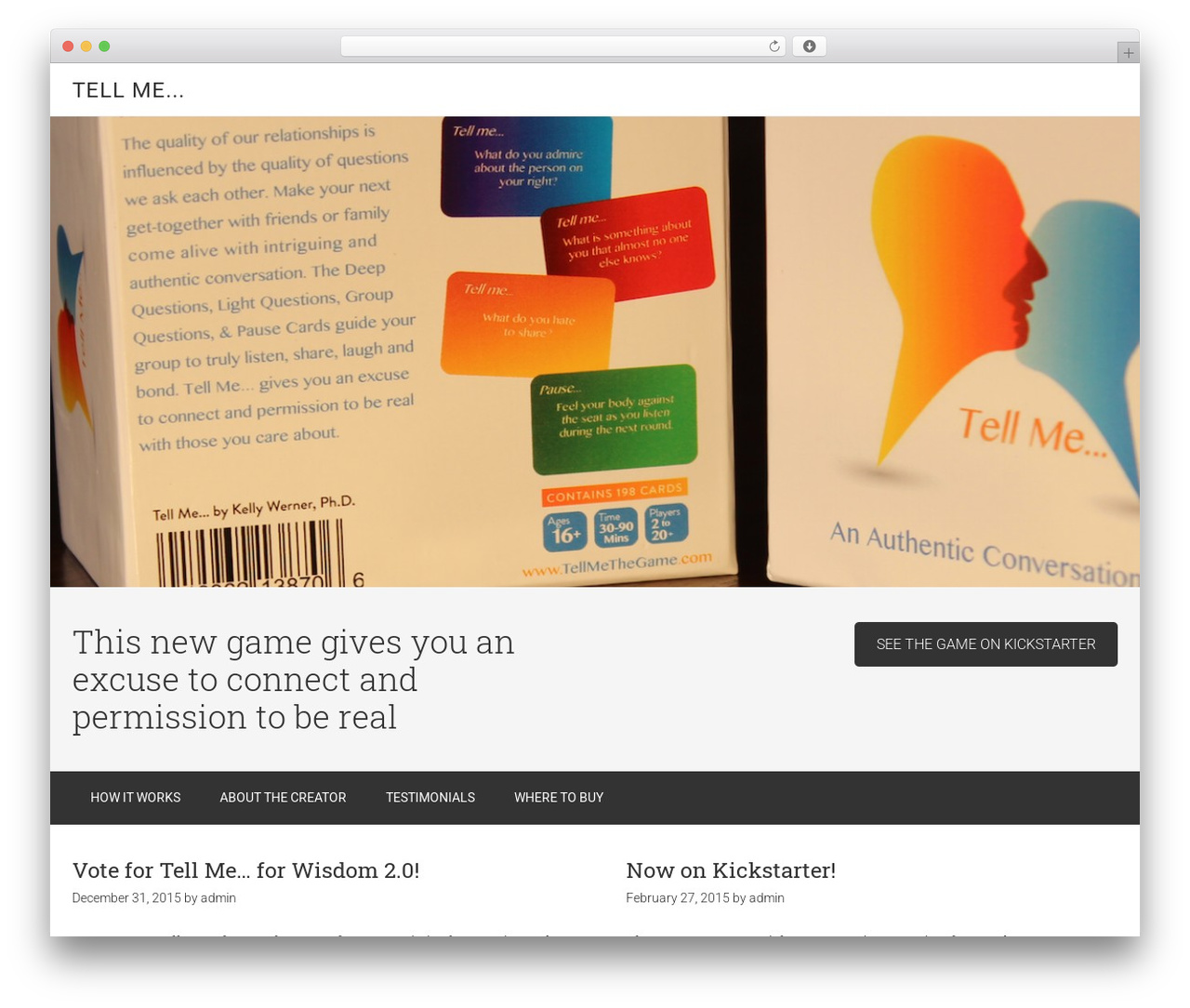 WordPress website theme Minimum Pro Theme - tellmethegame.com