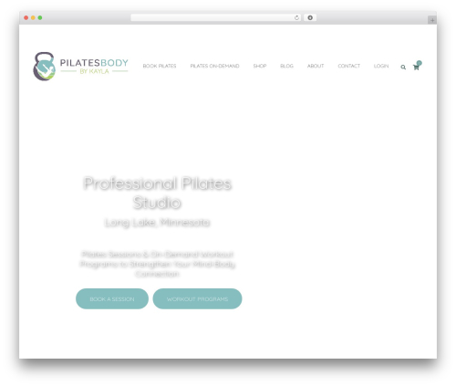 Yoku gym WordPress theme - pilatesbodybykayla.com