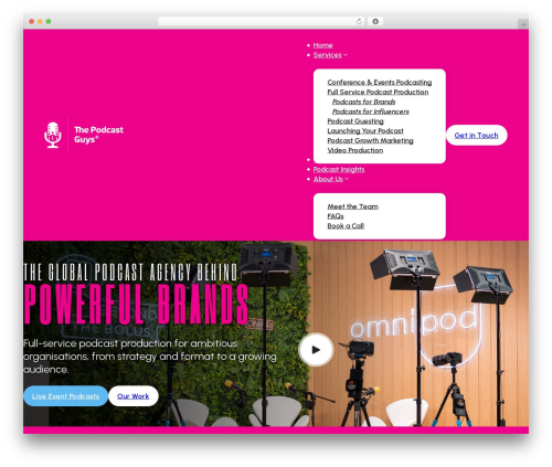 Bricks WordPress page theme - thepodcastguys.co.uk