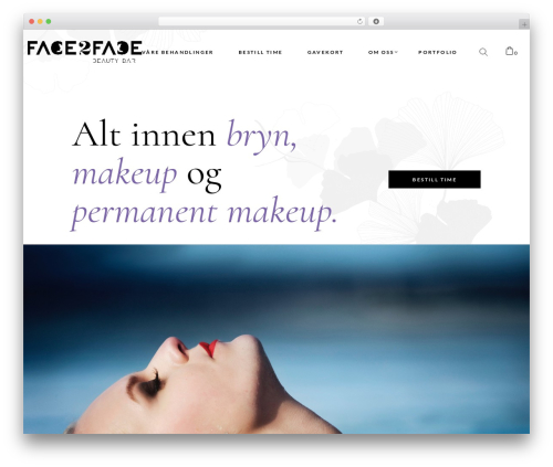 Brielle theme WordPress - face2facebeautybar.no