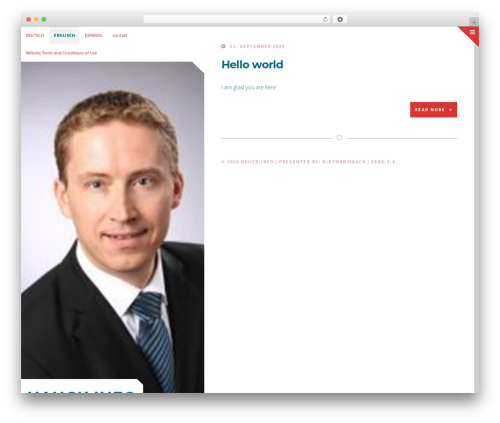 Cruzy WordPress theme - hauck.info